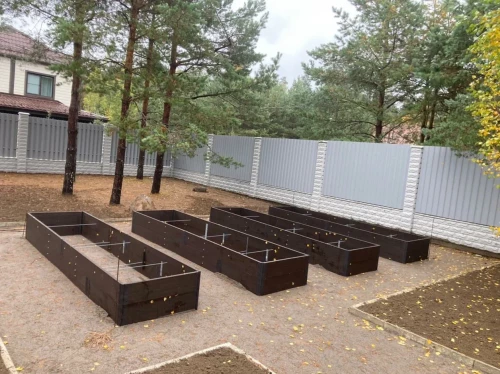 Комплект прямых грядок в теплицу ЭКОНИКА 4.0  (3 ряда)