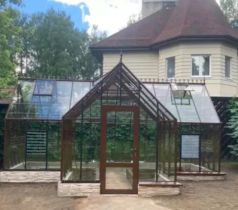 Теплица Botanik T Style 45 Standard с тамбуром Standard с комплектом поворотных дверей Ботаник