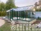 Теплица Botanik Т Maximum с минитамбуром и комплектом купейных дверей Ботаник