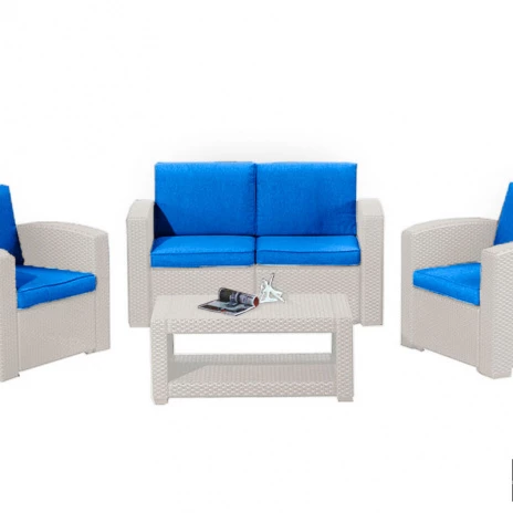 Комплект мебели Rattan Premium 4, венге, серый