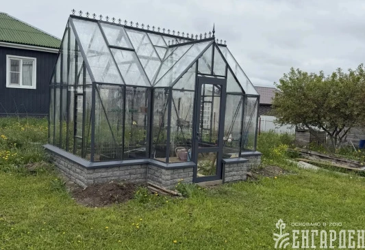 Теплица Botanik T Style 45 Standard с тамбуром Mini с комплектом поворотных двери Ботаник