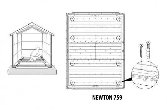 Сарай пластиковый Newton 759