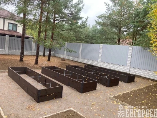 Комплект прямых грядок в теплицу ЭКОНИКА 4.0  (3 ряда)