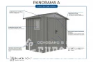 Сарай металлический Black Fox Panorama A