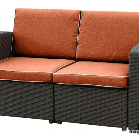Комплект мебели Rattan Premium 4, венге, серый