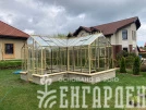 Теплица Botanik Т Standard с тамбуром и комплектом купейных дверей Ботаник