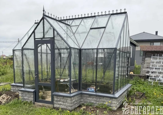 Теплица Botanik T Style 45 Standard с тамбуром Mini с комплектом поворотных двери Ботаник