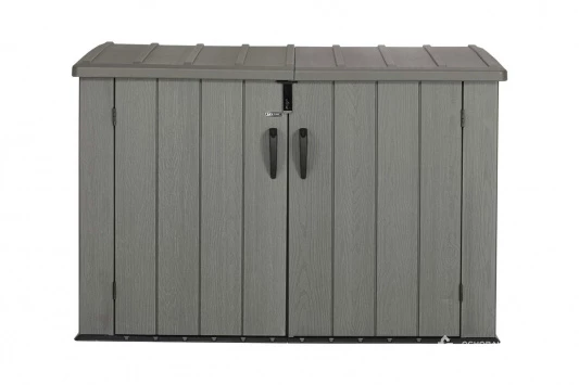Ящик пластиковый WoodLook, 2100 л, серый