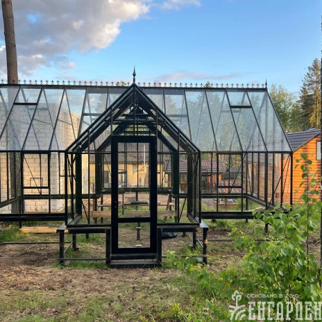Теплица Botanik T Style 45 Standard с тамбуром Standard с комплектом купейной двери Ботаник