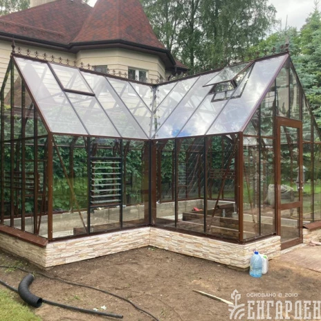 Теплица Botanik T Style 45 Standard с тамбуром Standard с комплектом купейной двери Ботаник