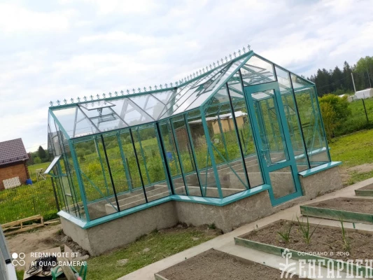 Теплица Botanik Т Standard с тамбуром и комплектом поворотных дверей Ботаник