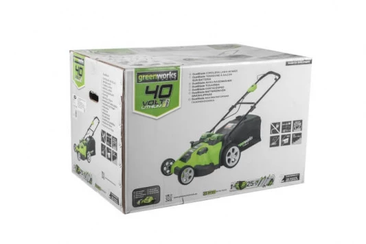 Газонокосилка аккумуляторная GREENWORKS G40LM49DBK4