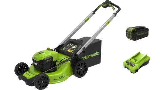 Газонокосилка аккумуляторная GREENWORKS GD40LM48SPK4
