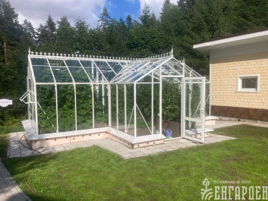 Теплица Botanik Т Standard с тамбуром и комплектом поворотных дверей Ботаник