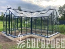 Теплица Botanik Т Standard с тамбуром и комплектом поворотных дверей Ботаник