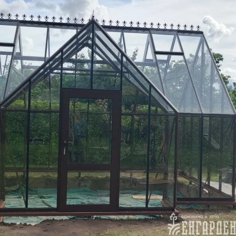 Теплица Botanik T Style 45 Maximum с тамбуром Standard комплектом купейных двери Ботаник