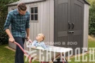 Сарай пластиковый WoodLook 7*9.5