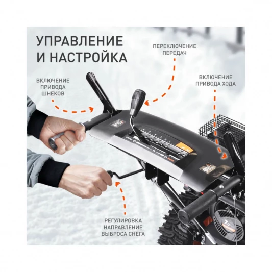 Снегоуборщик бензиновый самоходный PATRIOT PS 707 E