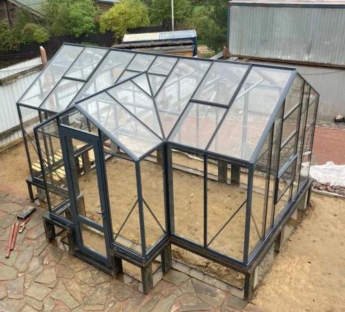 Теплица Botanik T Standard с минитамбуром и комплектом купейных дверей Ботаник