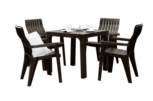 Комплект мебели b:rattan Boston Set, венге,антрацит