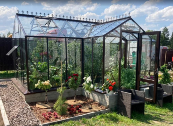 Теплица "botanik" с мини тамбуром 28м2