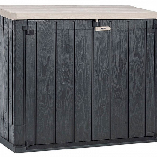 Ящик пластиковый TOOMAX STORA WAY PLUS XL 1270л, антрацит/светло-серый