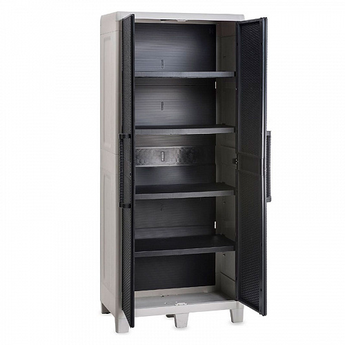 Уличный шкаф TOOMAX 2х дверный глубокий SANTORINI XL (4 полки)