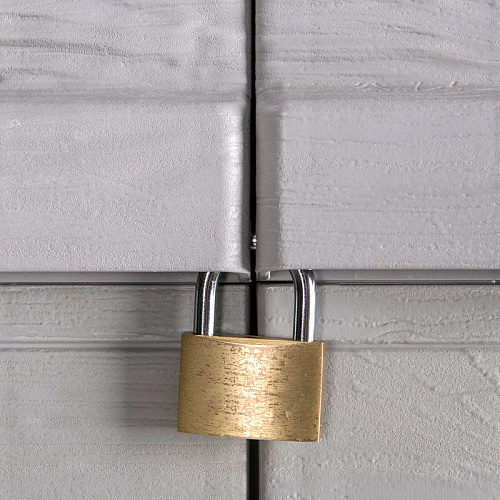 Уличный шкаф TOOMAX 2х дверный глубокий WOODY'S XL (3 полки), светло-серый