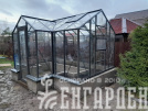 Теплица Botanik Т Maximum с минитамбуром и комплектом поворотных дверей Ботаник