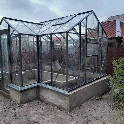 Теплица Botanik Т Maximum с минитамбуром и комплектом поворотных дверей Ботаник