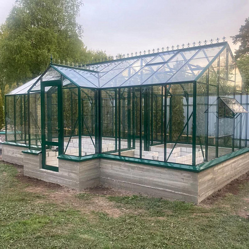 Теплица Botanik Т Maximum с минитамбуром и комплектом купейных дверей Ботаник