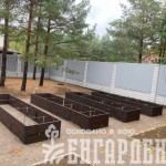 Комплект прямых грядок в теплицу ДНЕПР ( 3 ряда)