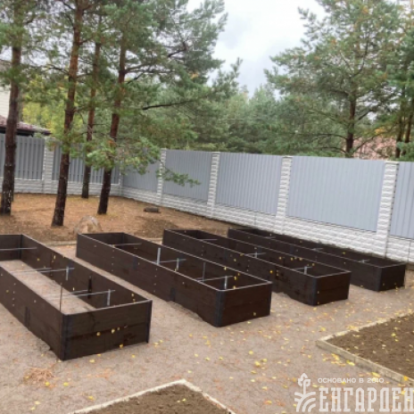 Комплект прямых грядок в теплицу ДНЕПР ( 3 ряда)