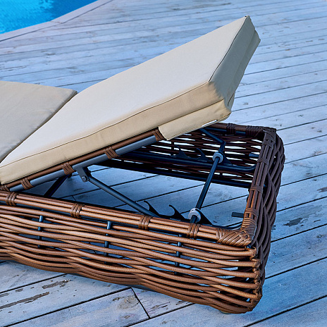 MOKKA MAJORCA Шезлонг, цвет капучино,соломенный