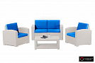 Комплект мебели Rattan Premium 4, венге, серый