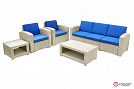 Комплект мебели Rattan Premium 5, венге,серый