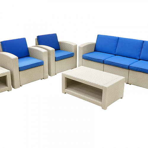 Комплект мебели Rattan Premium 5, венге,серый