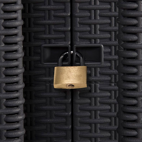 Уличный шкаф TOOMAX 2х дверный глубокий SANTORINI XL (3 полки), светло-серый/антрацит