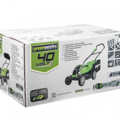 Газонокосилка аккумуляторная GREENWORKS G40LM35K4