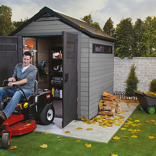 Сарай из ДПК Fusion 757 Серый