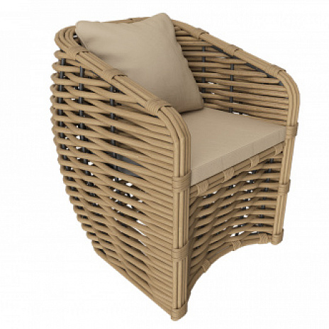 MOKKA MAJORCA кресло, цвет соломенный