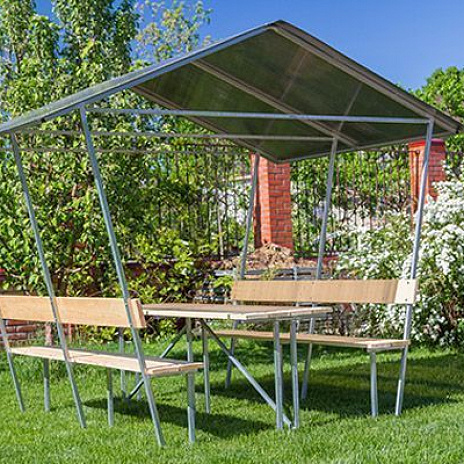 Беседка Тары Бары цветной поликарбонат