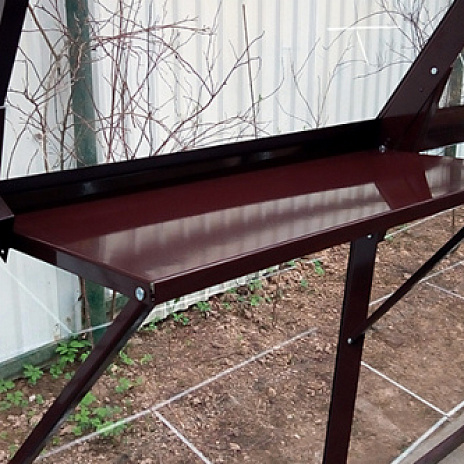 Полка с окраской в оцинковоную теплицу GLASS HOUSE