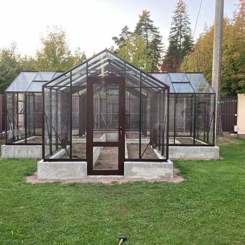 Теплица АЛЬФА с тамбуром 3.0