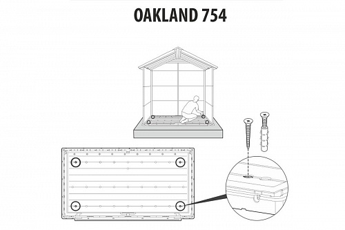 Сарай пластиковый Oakland 754