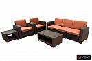 Комплект мебели Rattan Premium 5, венге,серый
