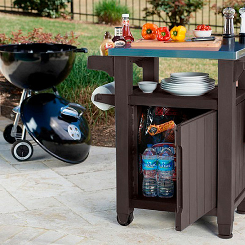 Столик для барбекю UNITY 105L, коричневый