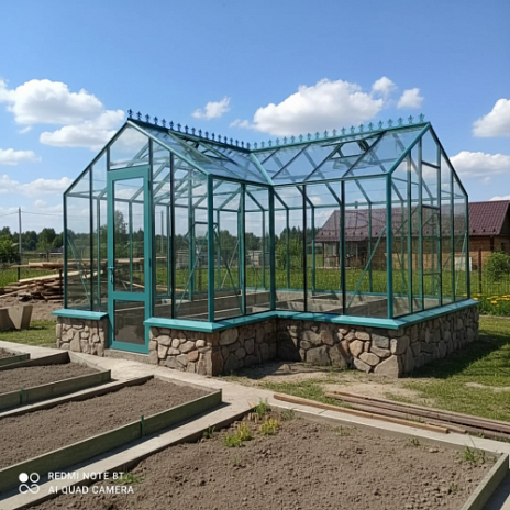 Теплица Botanik Т Standard с тамбуром и комплектом поворотных дверей Ботаник