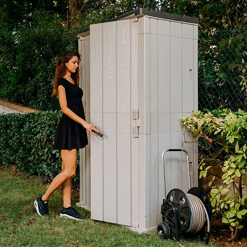 Уличный шкаф TOOMAX 2х дверный высокий Storaway, серый/антрацит