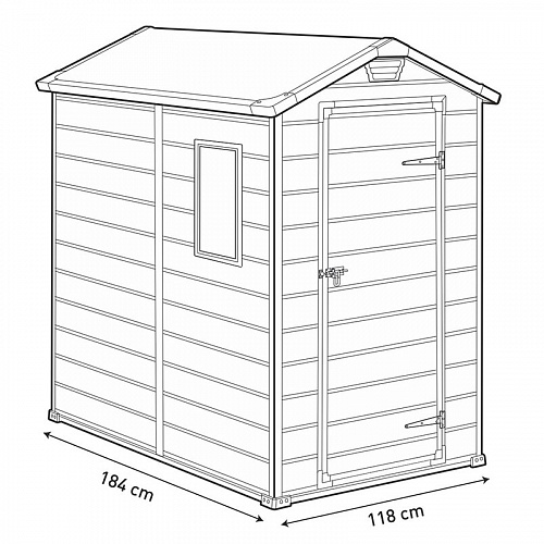 Сарай пластиковый Manor 4*6
